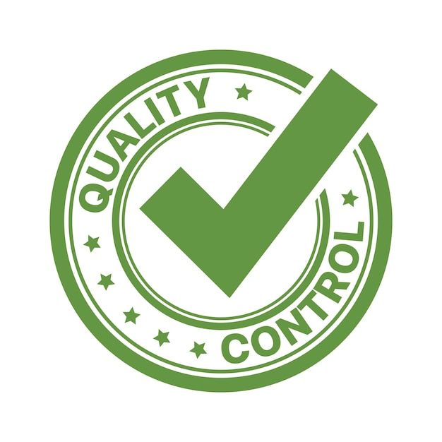 Quality Control Approved Seal Stamp Green Flat _ Premium Vector