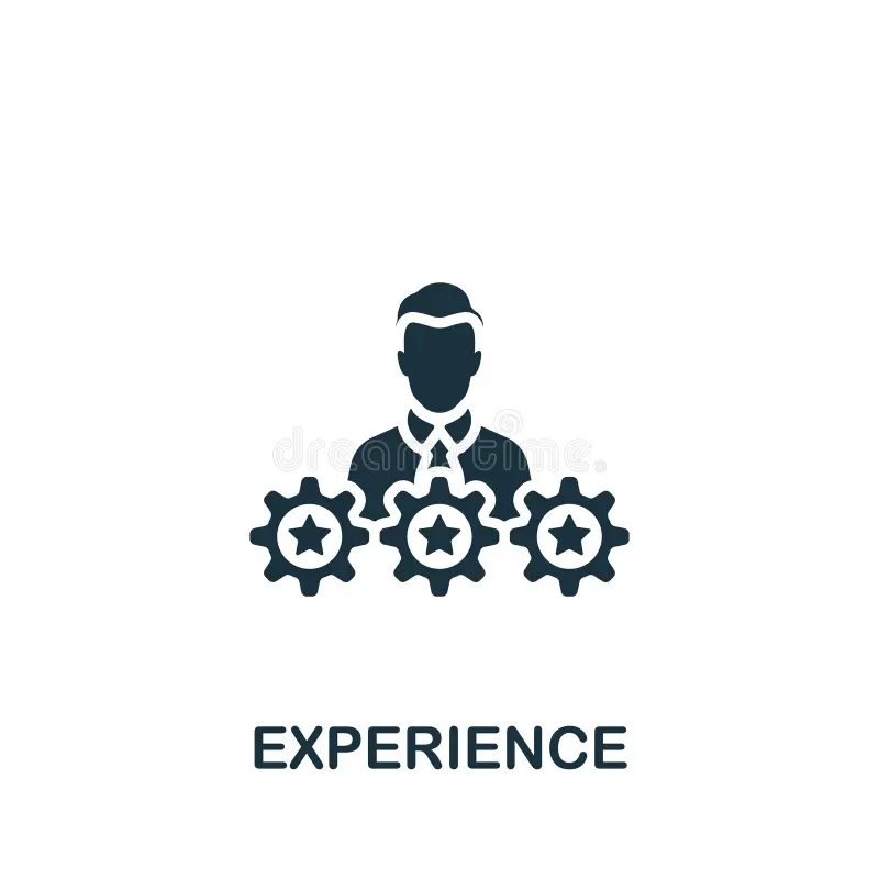 experience-icon-monochrome-simple-sign-critical-thinking-collection-logo-templates-web-design-infographics-278055697